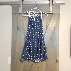 Hell Bunny Nautical Sailor Dress Size Small